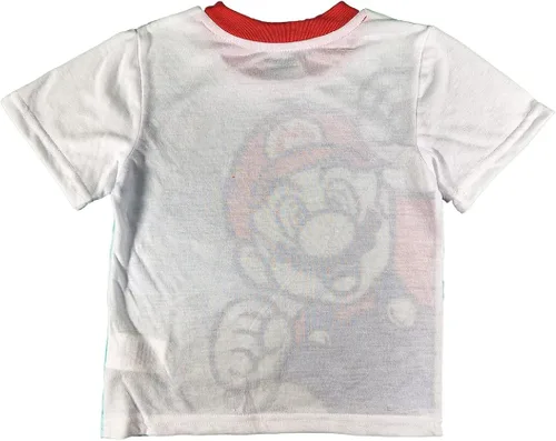 Vista 3 de SUPER MARIO Conjunto de pijama de jersey de 3 piezas para niño