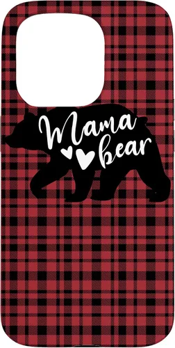 Vista 14 de Mama Bear Buffalo Black and Red Plaid Family Women Mom Gifts Case for iPhone 17