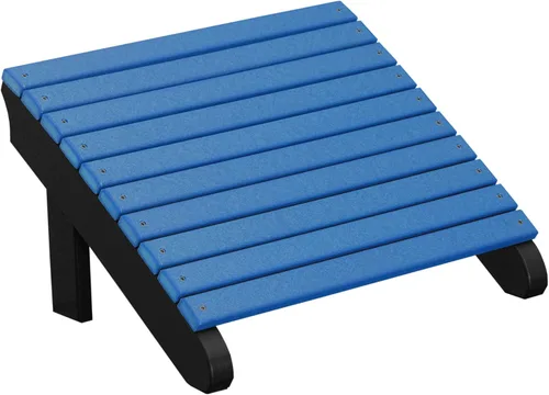 Vista 10 de Reposapiés Adirondack Deluxe - Poli - Aruba Azul y Negro
