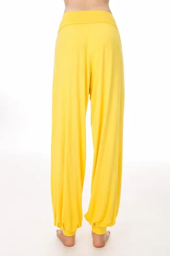 Vista 2 de Pantalones de algodón para mujer, elásticos, suaves, para yoga, deportes