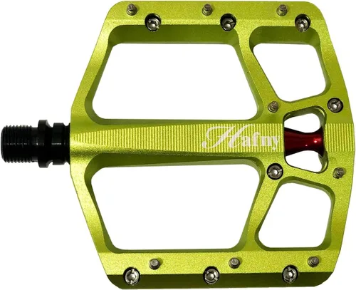 Vista 10 de Hafny Pedales de bicicleta de aluminio, mecanizado CNC, plataforma robusta ancha, HF-1400