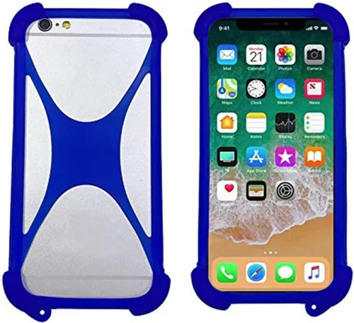 Vista 2 de Zittop Funda universal para parachoques de teléfono inteligente, funda elástica de silicona suave para teléfonos de 5.2 pulgadas, tamaño de 4 a 6.5