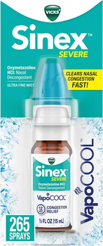 Vista 15 de Vicks Sinex GRAVE Aerosol Nasal, Bruma Ultra Fina Original, Medicina Descongestionante, Alivio de la Nariz Tapada debido al Resfriado o Alergia