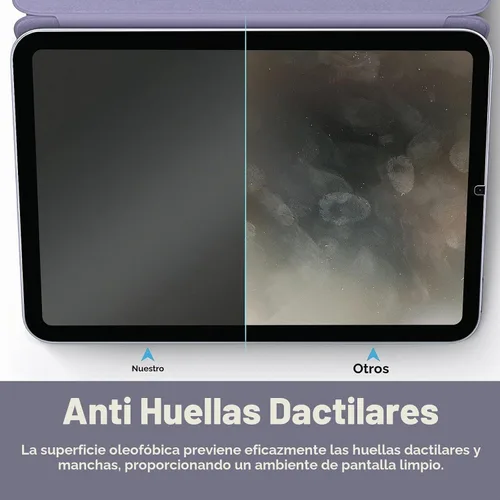 Vista 5 de Ambison Paquete de 1 protector de pantalla de vidrio mate compatible con iPad Mini A17 Pro 2024 y iPad Mini 7/6ª generación de 8.3 pulgadas