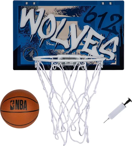 Vista 26 de Franklin Sports NBA Team Over the Door Aros de Baloncesto - Mini Aro de Baloncesto Interior para Niños + Juego de Pelota - Mini Aros para Fanáticos