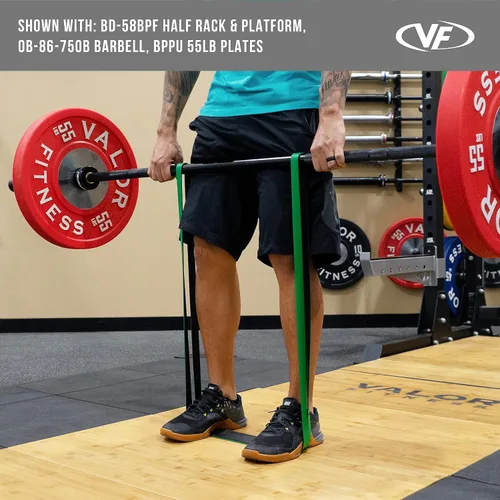 Vista 7 de Valor Fitness Bandas de resistencia PRB para dominadas, prensas de banco, sentadillas, peso muerto y más, tallas XS-XXL
