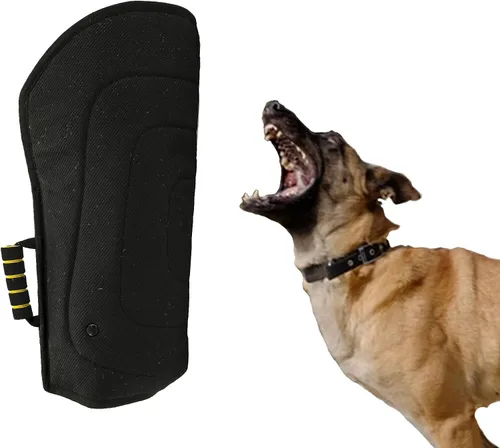 Vista 2 de Morezi Funda protectora de entrenamiento para mordeduras de perro, nailon resistente duradero, ajuste Pit Bull Pastor alemán Malinois, cachorro