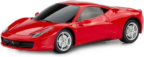 Vista 9 de RASTAR Coche de control remoto Ferrari, escala 1/24 Ferrari 458 Italia, coche de juguete Ferrari rojo