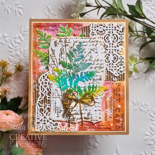 Vista 6 de Sam Poole Creative Expressions Shabby Basics - Troquel artesanal #1 para manualidades, metal, marrón, 2.7 x 4.5 pulgadas