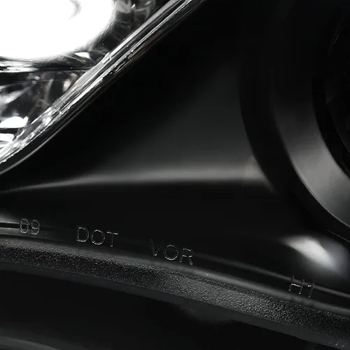 Vista 9 de SPEC-D TUNING Tira LED de faros delanteros de proyector negra compatible con Toyota Corolla 2011-2013, conjunto de faros delanteros izquierdo