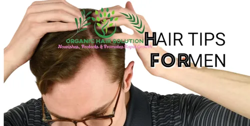 Vista 5 de Organic Hair Solution - Juego de suero para el crecimiento del cabello y la barba para hombre: para cabello más fuerte, más grueso y largo, aceite