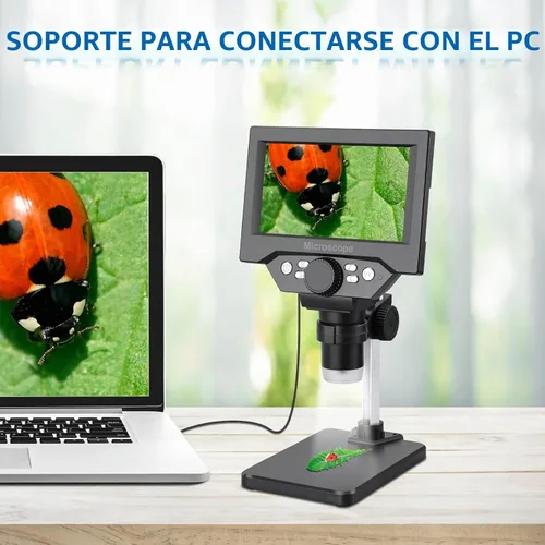 Vista 5 de Koolertron 5.5" LCD Microscopio Digital 8MP 1-1000X Ampliación