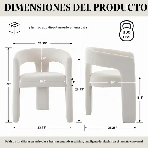 Vista 2 de Silla de Comedor Moderna de Chenille Tipo Barril Tapizada en Tela para Comedor con Brazo, Cómoda Silla Auxiliar de Acento para Cocina/Sala