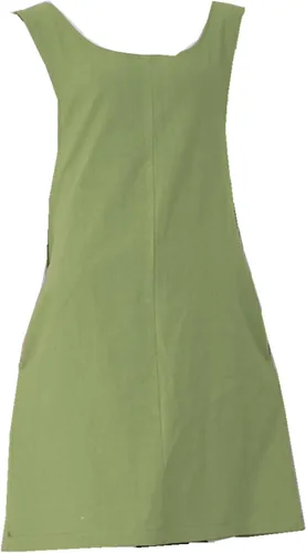 Vista 6 de Delantal de algodón y lino estilo japonés con espalda cruzada, con dos bolsillos, estilo X