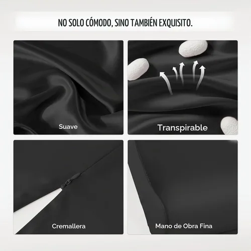 Vista 6 de THXSILK 19 Momme - Funda de almohada 100% seda de morera para almohada de espuma viscoelástica de contorno, funda de almohada cervical, paquete de 1