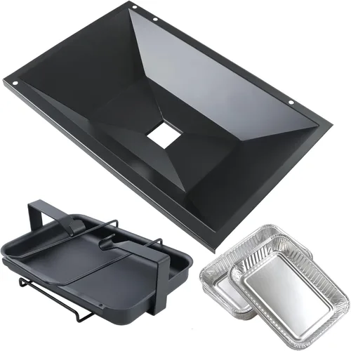 Vista 12 de Recogedor de grasa con 10 protectores de aluminio para Weber Spirit/Spirit II 200/300 Genesis y Genesis II LX200/300 Series Grill, pieza de repuesto