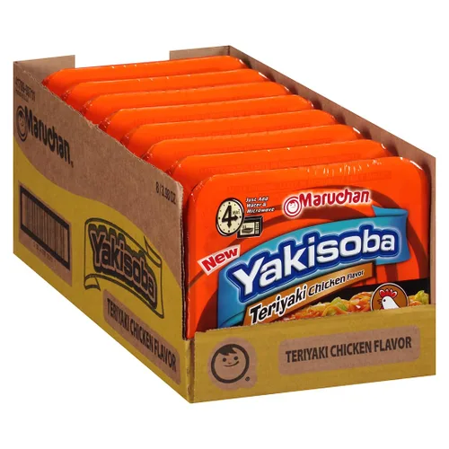 Vista 13 de Maruchan Yakisoba - Sabor a queso cheddar, 3.96 onzas, paquete de 8, (4178990766)