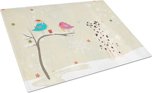 Vista 58 de Caroline's Treasures BB2513LCB - Tabla de cortar de vidrio con texto en inglés "Christmas Presents between Friends" Airedale Terrier - Tabla
