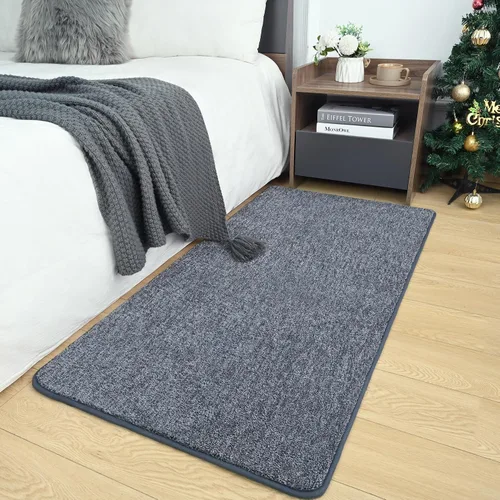 Vista 23 de AROGAN Alfombra Shag de Pasillo de 2 x 4 pies para pasillos, alfombras lavables con espuma viscoelástica para dormitorio, entrada