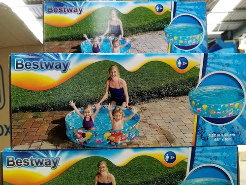 Vista 9 de Bestway Φ48 x H10/Φ1.72.2 ft x H25cm Aquatic Fill 'n Fun Play Pool