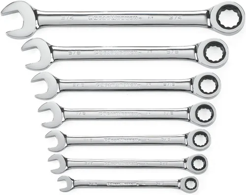 Vista 20 de GEARWRENCH Juego de llaves combinadas de trinquete de 5 piezas, 12 puntos, SAE - 93005