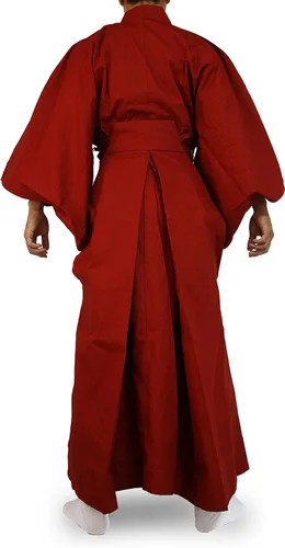 Vista 2 de Edoten Japonés Samurai Hakama Uniforme Ropa tradicional japonesa Kimono RD × RD S
