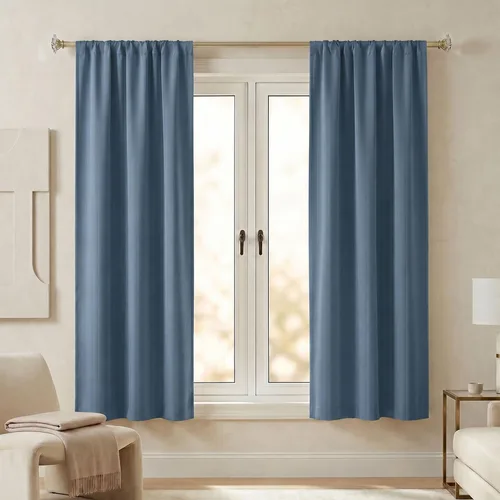 Vista 111 de Superior Cortinas opacas, oscurecimiento de habitación, dormitorio, cortinas, cocina, detalles de ventana de sala de estar, bloqueo solar, térmico