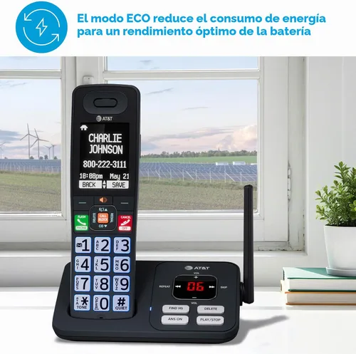 Vista 14 de Teléfono inalámbrico AT&T con sistema de contestador — BL108