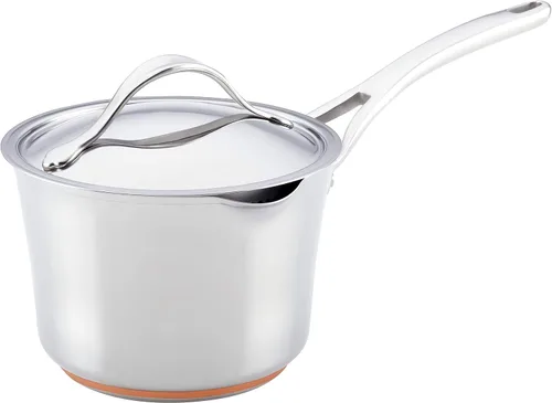 Vista 16 de Anolon Nouvelle - Juego de ollas y sartenes de acero inoxidable, 10 piezas Stainless Steel Cookware Set with Lids, Oven Safe to 500°F, Durable