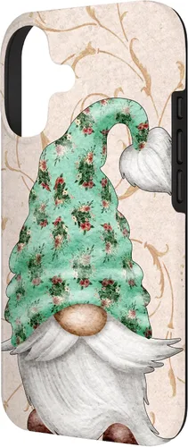 Vista 2 de Floral Shabby Chic Design with Cute Gnomie for Summer Gnome Case for iPhone 17