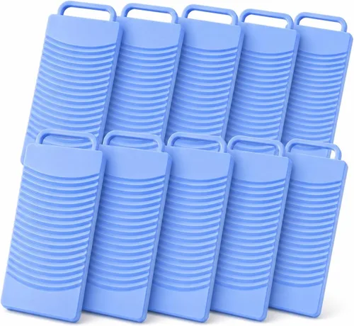 Vista 10 de JapanBargain, Tabla de lavado de plástico japonesa portátil para entrenamiento de niños, viajes y campamento, 13 x 6 pulgadas, fabricada en Japón