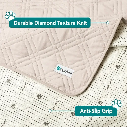 Vista 6 de PetAmi Funda de sofá impermeable para perros, manta impermeable para mascotas, funda reversible para muebles protector de sofá para cama de gato