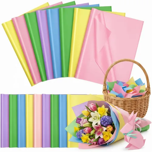 Vista 29 de Qilery - 500 hojas de papel de seda negro a granel para bolsas de regalo de 15 x 20 pulgadas, sin ácidos, para regreso a clases, papel de regalo