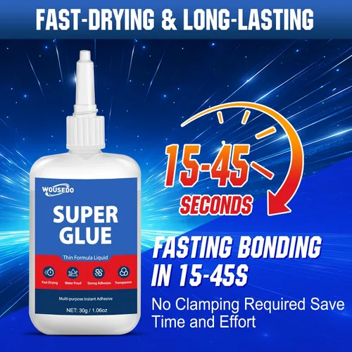 Vista 5 de Super Glue Liquid 30g, Fast Bonding Instant All Purpose Crazy Glue