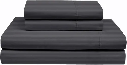 Vista 13 de Rajlinen Juego de sábanas de algodón Giza de tamaño individual, 100% algodón egipcio Giza certificado, juego de sábanas de lujo de 4 piezas Borgoña