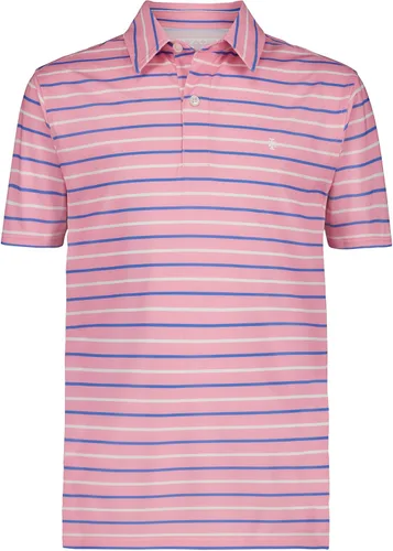 Vista 22 de Izod Boys' Performance Golf Grid Short Sleeve Stretch Collared Polo Shirt Atomizador Raya Azul