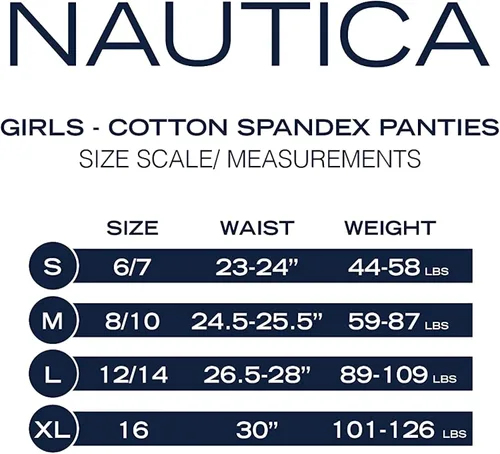 Vista 7 de Nautica Ropa interior para niñas - Calzoncillos de algodón elástico paquete de 10