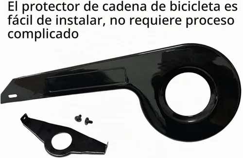 Vista 4 de Protector de cadena de bicicleta, protector de plato de piñones, protección de bielas de rueda de bicicleta, accesorios de ciclismo para bicicleta