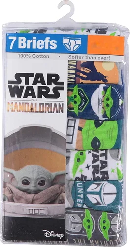 Vista 3 de STAR WARS Baby Yoda Mandalorian Boys Boxer Brief Multipacks Sizes 23t 4t 4 6 and 8