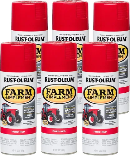 Vista 52 de Rust-Oleum Farm & Implement 280176 - Pintura esmaltada, galón, naranja (Allis Chalmers Orange)