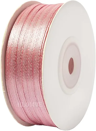 Vista 49 de Cinta de Satén Beige de Color Sólido, 1-1/2 Pulgadas x 25 Yardas, Cinta de Satén de Tela para Envolver Regalos, Manualidades, Hacer Lazos