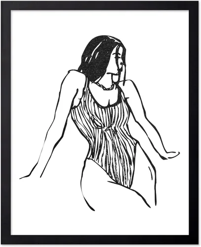 Vista 144 de Poster Master Faces Poster - Retro Women Print - Portrait Art - Sketch Illustration - Abstract Artwork - Woman Design - Chic Boho Design - Great