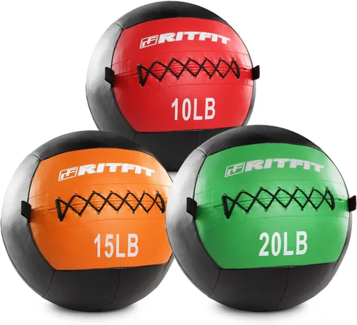 Vista 8 de RitFit Soft Medicine Ball for Strength and Conditioning Workouts