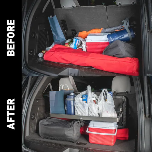 Vista 5 de CURT 18425 Pakka Cargo Caddie - Bandeja organizadora para respaldo de asiento, 34" x 14