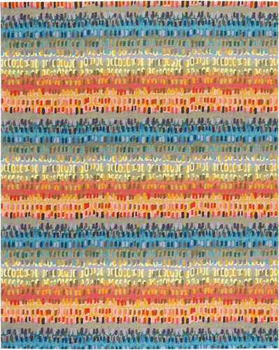 Vista 34 de Dash & Albert Paint Chip Hand Micro Hooked Wool Rug, 2' X 3', Bark Abstract