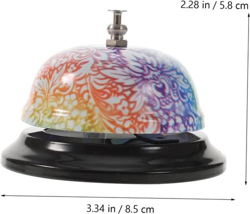 Vista 5 de Ring The Bell - Timbre de timbre de timbre para teléfono, decoración de mostrador de luz, campanas de iglesia, servicio de recepción, campana