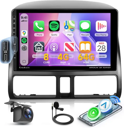 Vista 8 de Estéreo de coche WiFi 5G para Honda CRV 2002-2006 Radio de coche