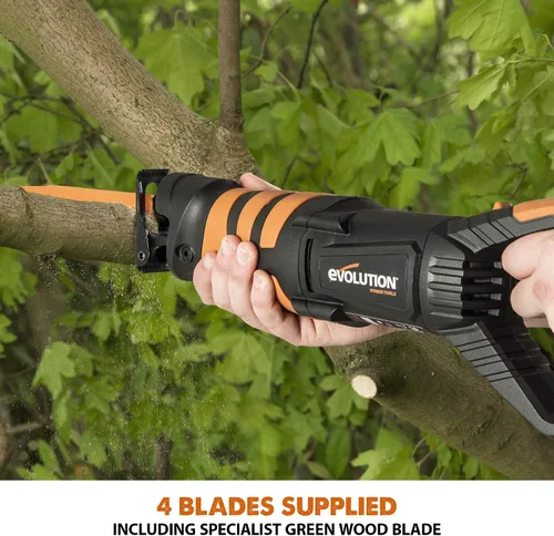Vista 12 de Evolution Power Tools R230RCP - Sierra de vaivén con 4 cuchillas
