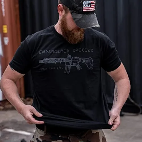 Vista 3 de Combat Iron Endangered Species - Camisa de manga corta para hombre