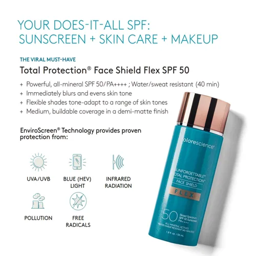 Vista 3 de Colorescience Protector facial de protección total Flex SPF 50, 1.8 fl. oz.
